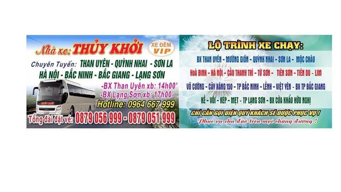 Hình ảnh xe khách hiện đại của Thủy Khởi