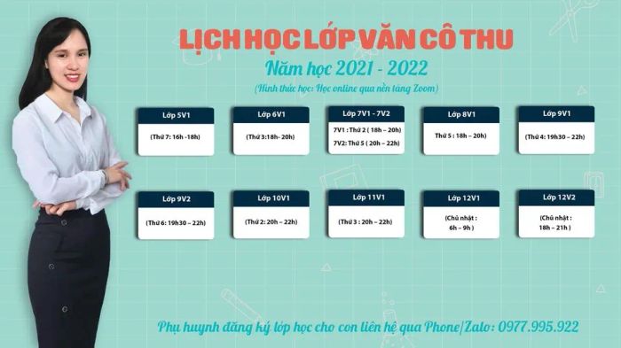 Hình ảnh lớp học văn đầy cảm hứng của cô Thu
