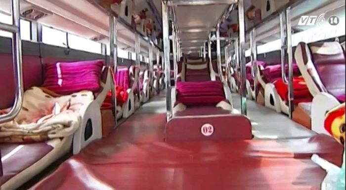 Không gian nghỉ ngơi tiện nghi trên xe Nguyên Trang