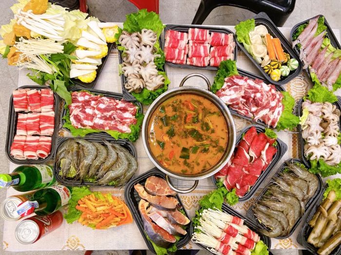 Lẩu Nướng Nam Anh ảnh 3 - Bộ sưu tập hình ảnh đa dạng về thực đơn phong phú, từ lẩu riêu cua đặc trưng đến các món nướng thơm lừng hấp dẫn thực khách.