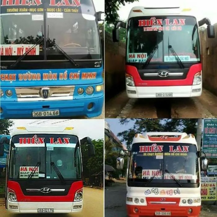 Nội thất tiện nghi trên xe Hiền Lan