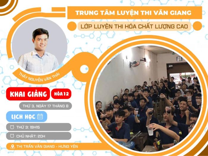 Hình ảnh lớp học tại Trung tâm Hóa học Thầy Thái