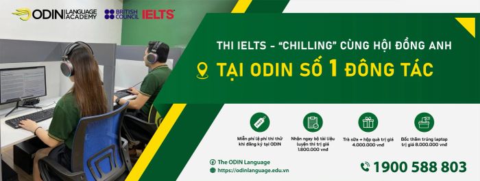 Không gian học tập hiện đại tại ODIN IELTS Test Center