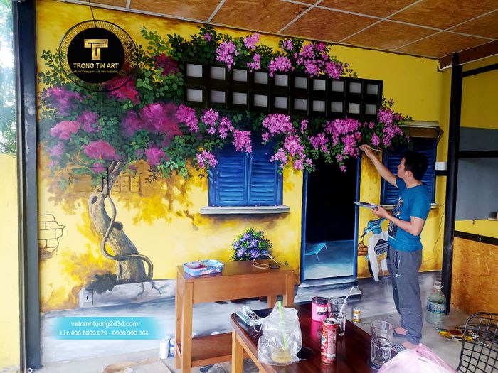 Tác phẩm tranh tường 3D đỉnh cao - Trọng Tín ART ảnh 1