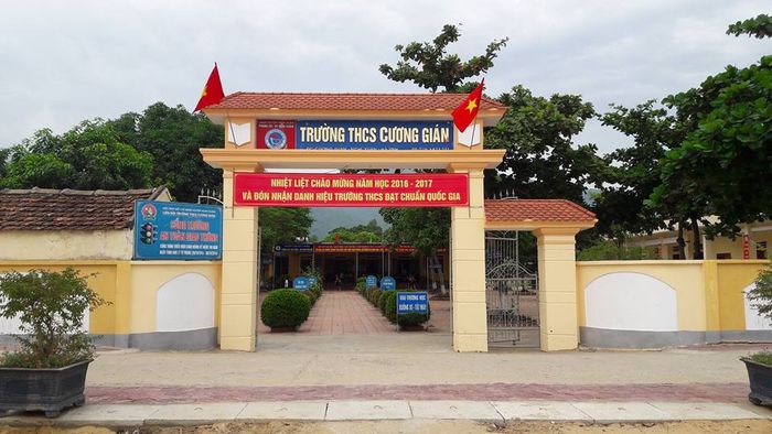 Hình ảnh ấn tượng về THCS Cương Gián - Ngôi trường vùng sâu đạt chuẩn quốc gia