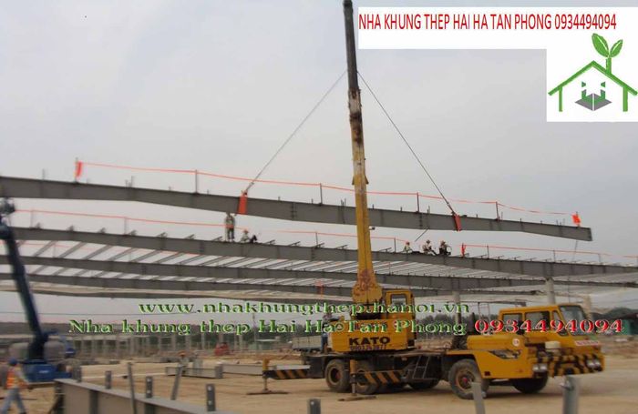 Quy trình sản xuất kết cấu thép chính xác tại nhà máy Hải Hà