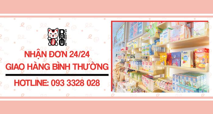 Góc trưng bày sản phẩm nhập khẩu tại RIO STORE