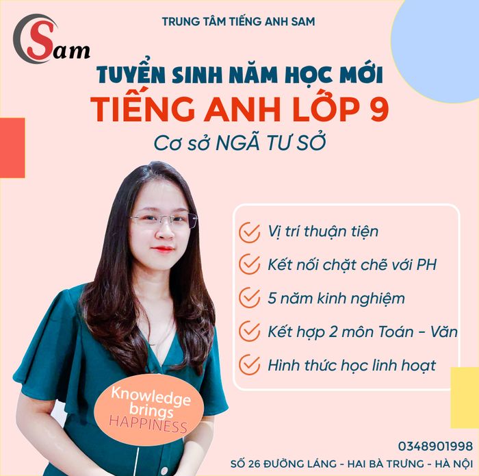 Hình ảnh học sinh đạt thành tích cao cùng Trung tâm SAM