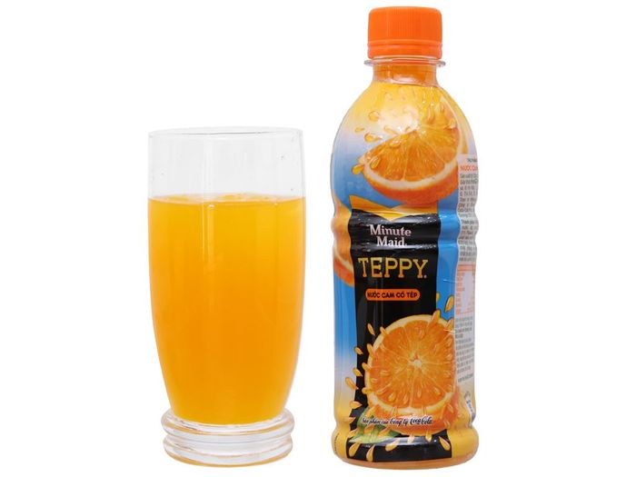 Nước cam có tép Teppy hình ảnh 2