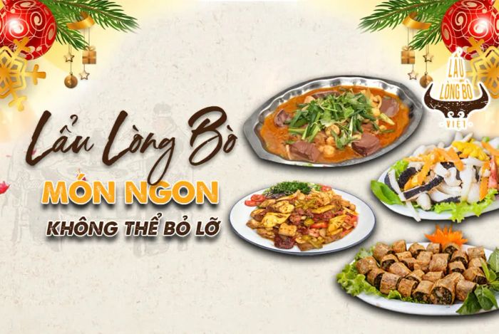 Không gian ấm cúng tại Lẩu Lòng Bò Việt