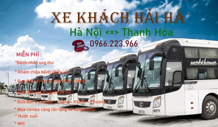 Không gian nghỉ ngơi thoải mái trên xe Hải Hà