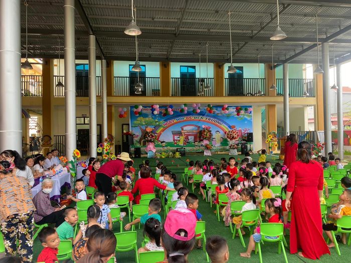 Hình ảnh ấn tượng về cơ sở vật chất hiện đại của Trường Mầm Non Đặng Lễ