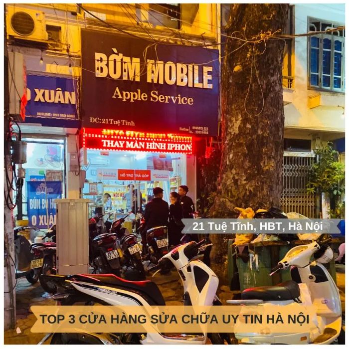 Hình ảnh minh họa quy trình sửa chữa chuyên nghiệp tại Bờm Mobile