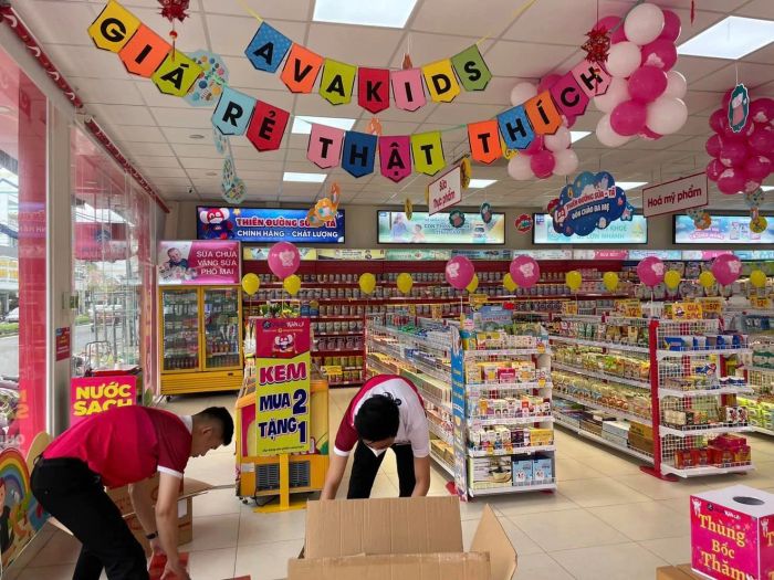 Không gian mua sắm hiện đại tại AVAKIDS
