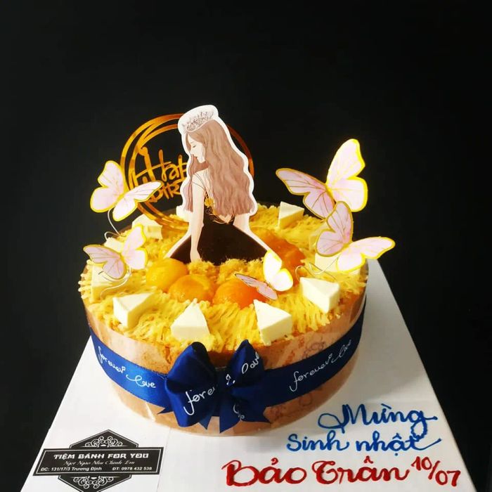 Hình ảnh bánh bông lan trứng muối thơm ngon tại For You