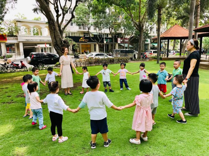 Khoảnh khắc vui học đáng yêu của các bé tại Kid's World Preschool