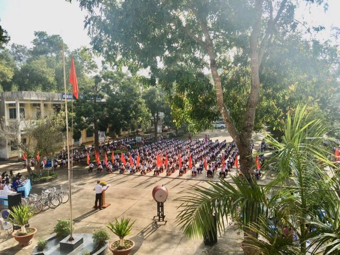 Hình ảnh Trường THCS Nguyễn Thái Bình - Khuôn viên khang trang đạt chuẩn Quốc gia