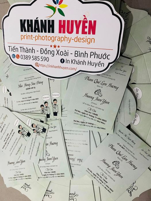 Hình ảnh sản phẩm tiêu biểu của Xưởng In Khánh Huyền