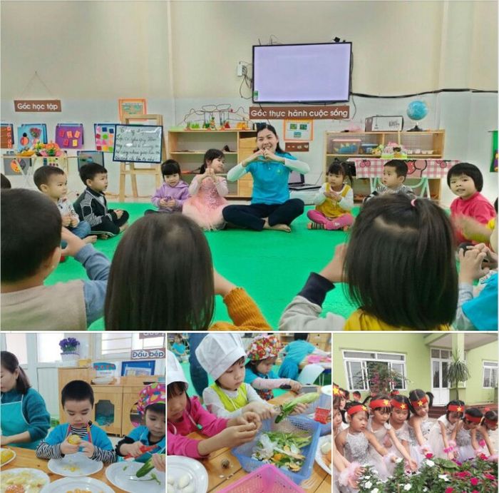 Trường Mầm non Tân Dân ảnh 1 – Khung cảnh tràn đầy sức sống, nơi các thiên thần nhỏ được nuôi dưỡng và phát triển trong vòng tay yêu thương.