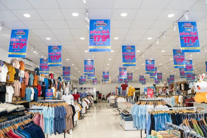 Không gian mua sắm hiện đại tại Yody Sóc Sơn