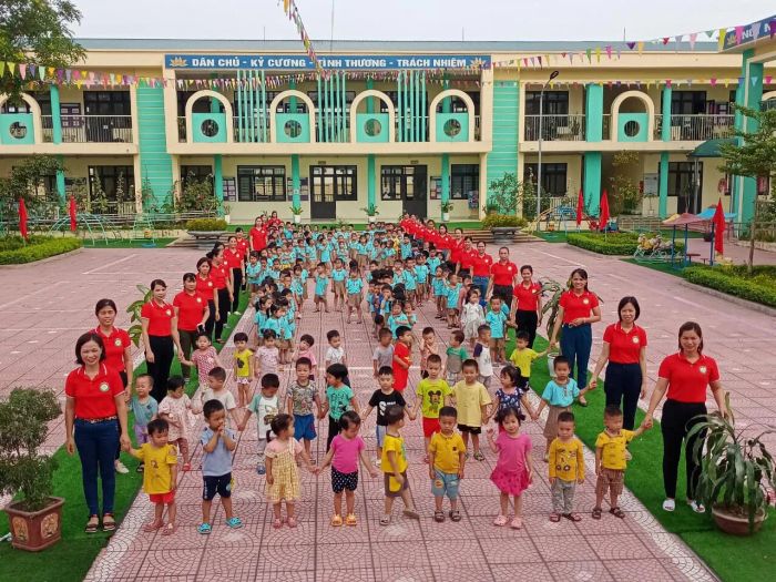 Góc học tập sáng tạo tại Mầm non Tri Trung - Ảnh 1
