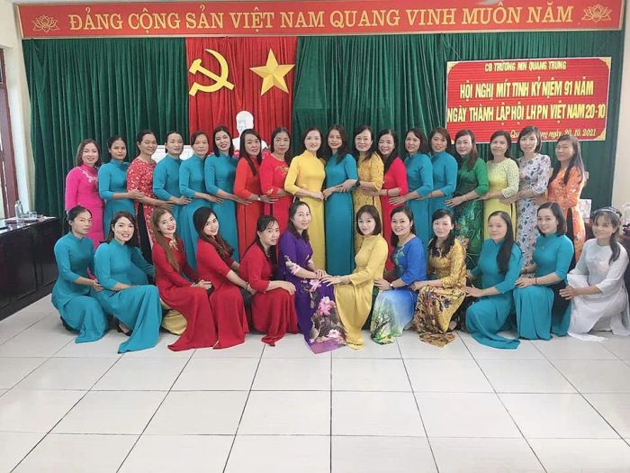 Hình ảnh tuyệt đẹp về ngôi trường Mầm Non Quang Trung