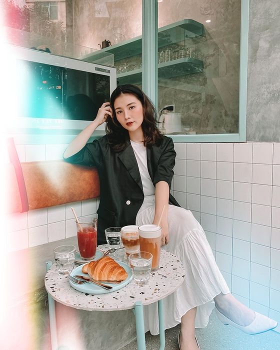 Hình ảnh Da Latte Café - Không gian xanh mint tinh khôi