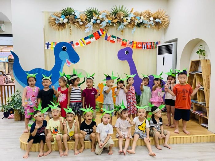 Góc học tập sáng tạo và đầy màu sắc tại Trường mầm non Ngôi Sao Hai Bà Trưng