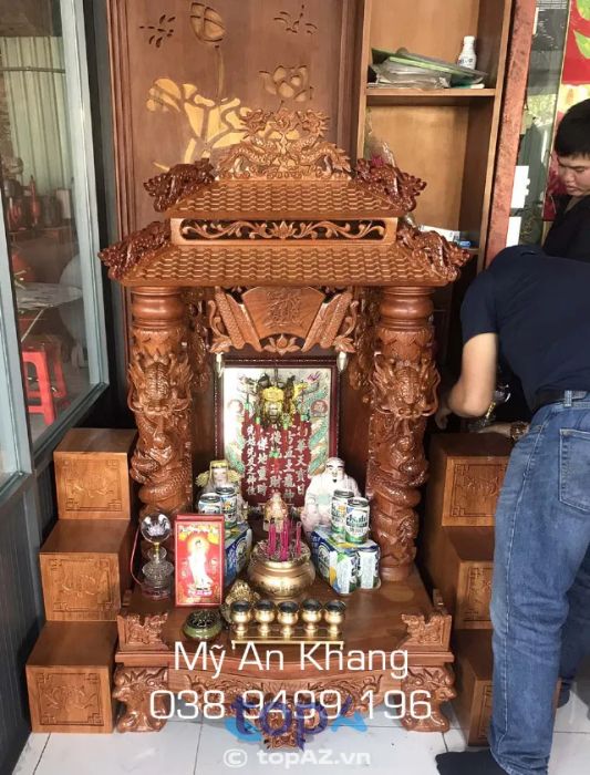 Địa chỉ uy tín hàng đầu cung cấp bục kê, tam cấp bàn thờ thần tài đẹp chuẩn phong thủy tại TP.HCM