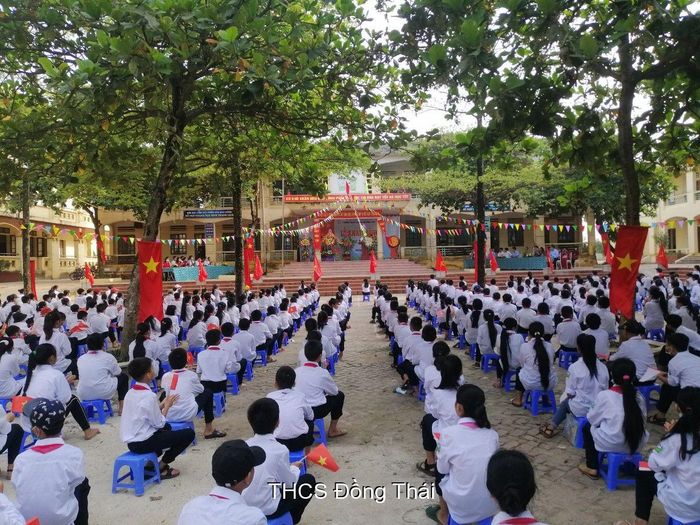Hình ảnh đầu tiên về ngôi trường THCS Đồng Thái - nơi lưu giữ những khoảnh khắc đẹp của tuổi học trò