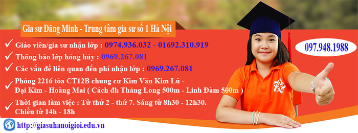 Hình ảnh trung tâm Gia sư Đăng Minh – Hà Nội Giỏi