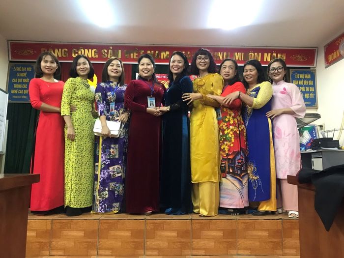 Hình ảnh ấn tượng về khuôn viên xanh mát của THCS Ba Trại