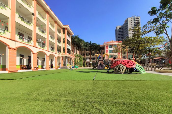 Hình ảnh Trường Tiểu học Newton - một không gian học tập sáng tạo, được thiết kế để truyền cảm hứng cho thế hệ trẻ.