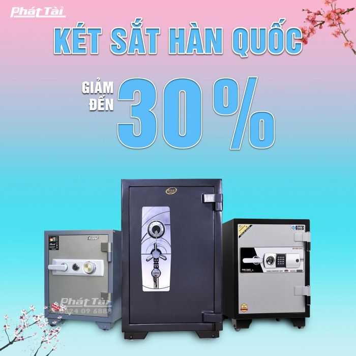 Không gian trưng bày chuyên nghiệp tại Két Sắt Phát Tài