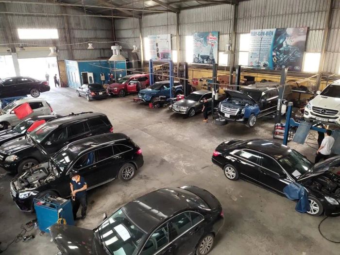 Hình ảnh hệ thống máy móc hiện đại tại Đại Nam Auto