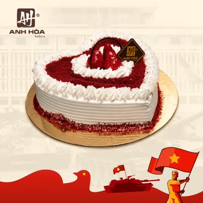 Anh Hòa Bakery ảnh 1 - Hình ảnh ấn tượng về những chiếc bánh gatô sang trọng được trang trí tinh xảo, kết tinh từ nguyên liệu cao cấp nhập khẩu