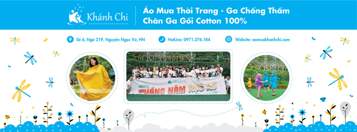 Hình ảnh áo mưa công nghệ cao Khánh Chi