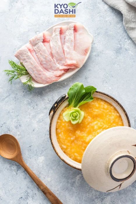 Hình ảnh quy trình chế biến cháo KYO DASHI
