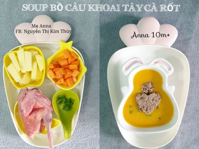 Hình ảnh thực đơn cháo ăn dặm KYO DASHI