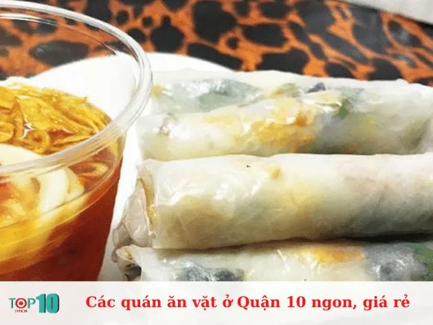 Những quán ăn vặt ngon, giá rẻ tại Quận 10