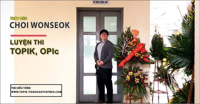 Hình ảnh Trung tâm tiếng Hàn HWS - Thầy Choi Wonseok