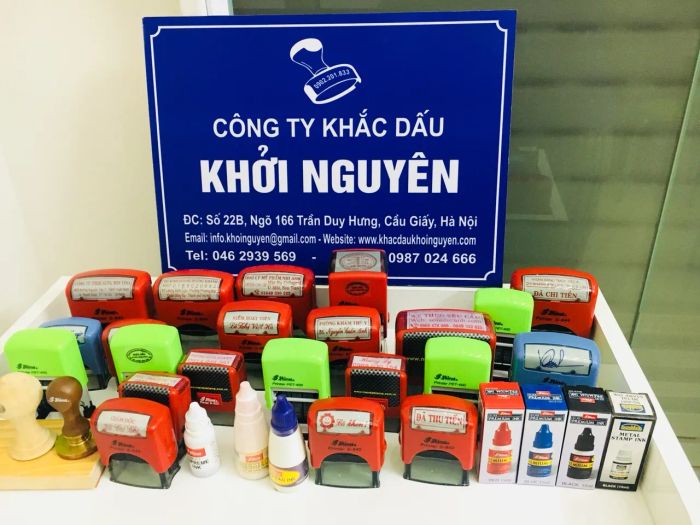 Hình ảnh đặc trưng về Công ty khắc dấu Khởi Nguyên - Nơi khởi tạo những dấu ấn hoàn hảo