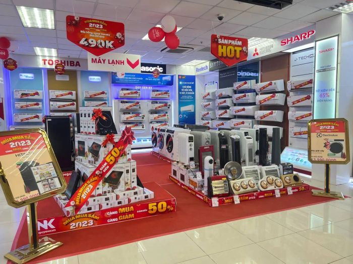 Góc trải nghiệm sản phẩm cao cấp tại Nguyễn Kim