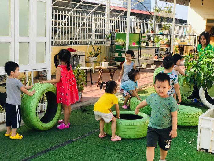 Hình ảnh đầu tiên về Trường Mầm non Thực nghiệm AMV: Không gian học tập đậm chất châu Âu giữa lòng Hải Phòng, nơi mỗi góc nhỏ đều được thiết kế để kích thích sáng tạo.