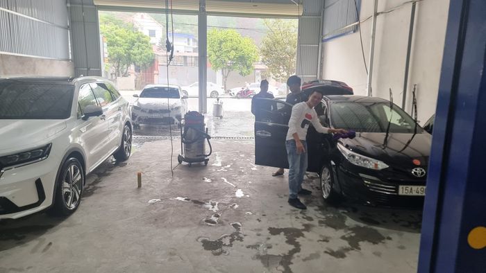 Quy trình rửa xe tiêu chuẩn tại Trung tâm Nam Hà