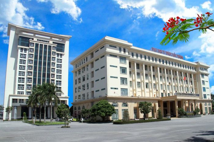Hình ảnh toàn cảnh Đại học Y Dược Hải Phòng - Ngôi trường với kiến trúc hiện đại