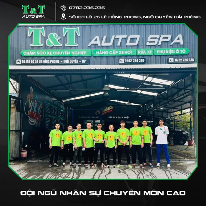 Hình ảnh không gian sang trọng tại T&T AutoSpa