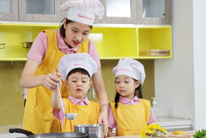Góc sáng tạo nghệ thuật tại Sakura Montessori