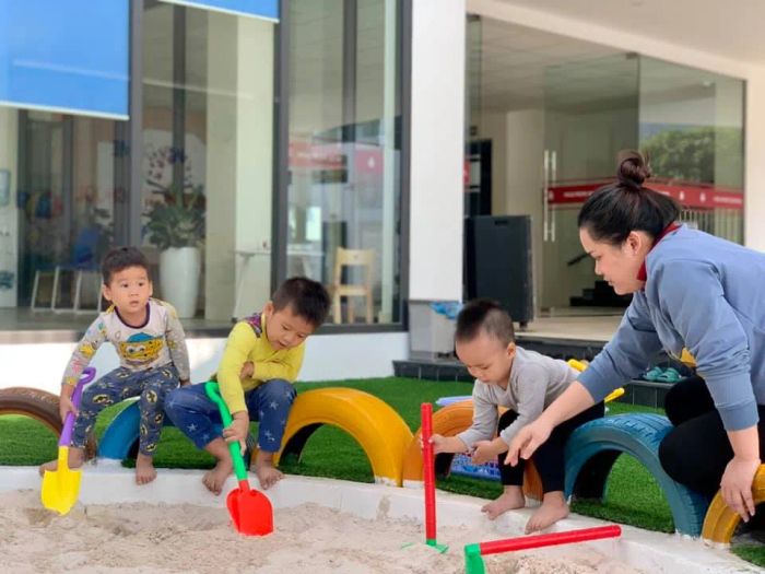 Hình ảnh sinh động về môi trường học tập tại Trường Mầm Non Hữu Nghị