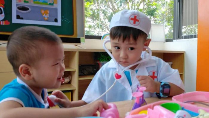 Hình ảnh hoạt động vui chơi tại Trường Mầm Non Khai Trí